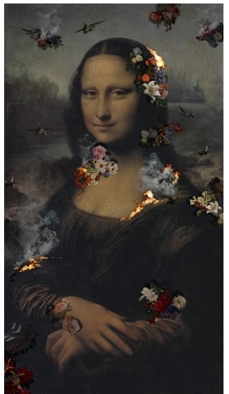 모나리자 폐허, Luins Mona lisa, 75인치 LED TV, 싱글채널 비디오, 컬러, 사운드, 5분 40초, 2013