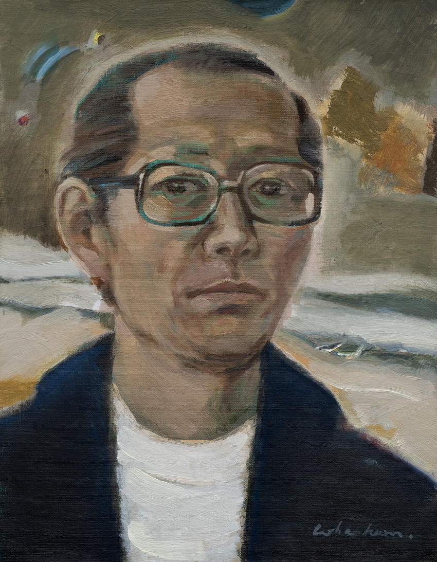  고화흠 자화상 1989 41-32cm 캔버스에 유채