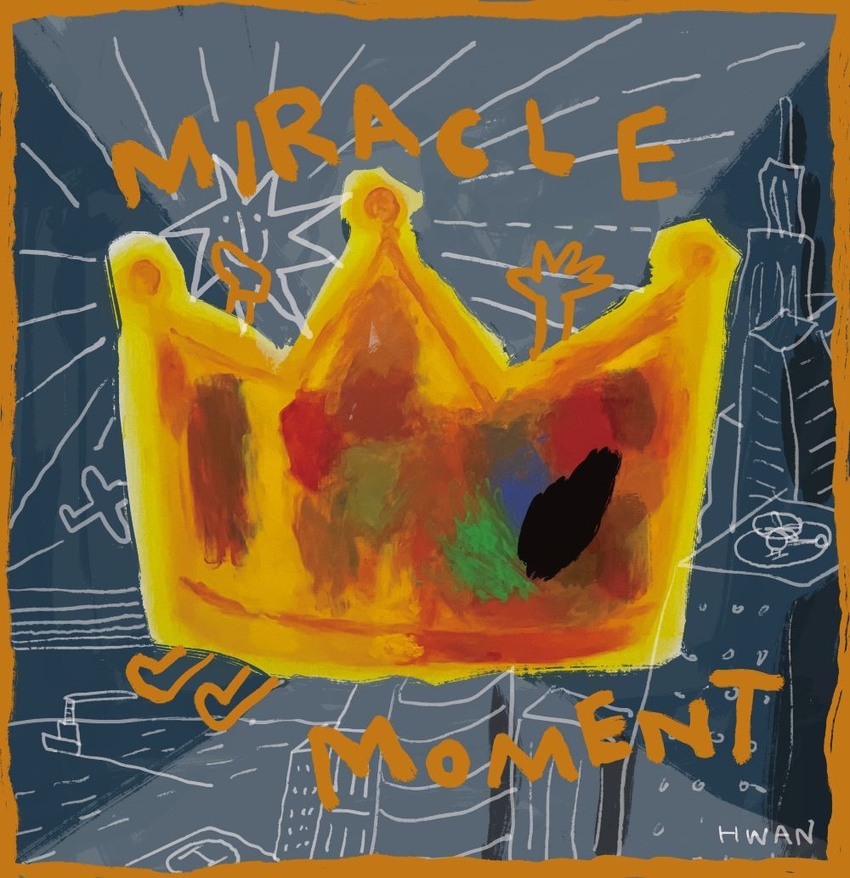 Miracle Moment, 100x100cm, Acrylic &Gouache, 2023