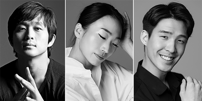  (왼쪽부터) 안무자 정형일, 노윤정, 하승수