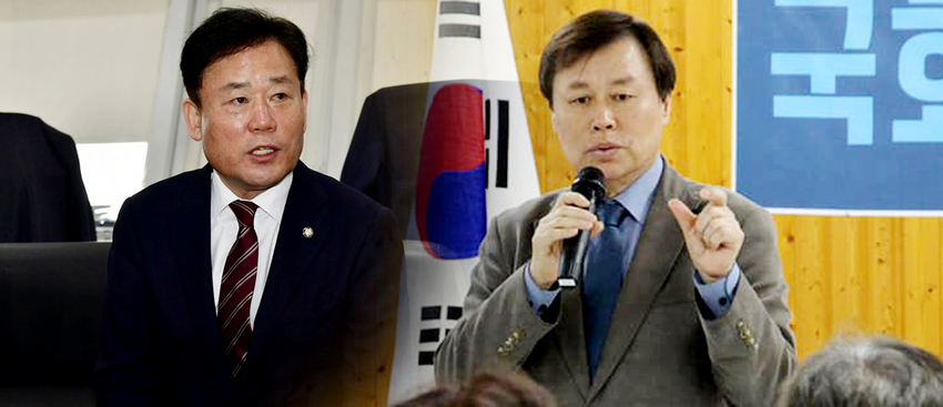  (왼쪽부터) 송갑석 의원, 도종환 의원