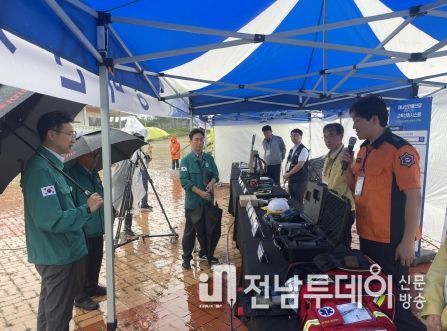 무안군, 재난안전통신망 사용기관 합동훈련 실시