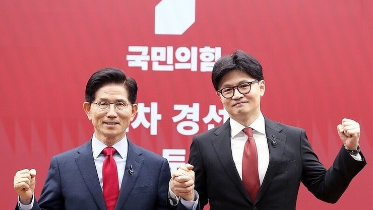 국민의힘 김문수‧한동훈 경선 진출…홍준표‧안철수 탈락