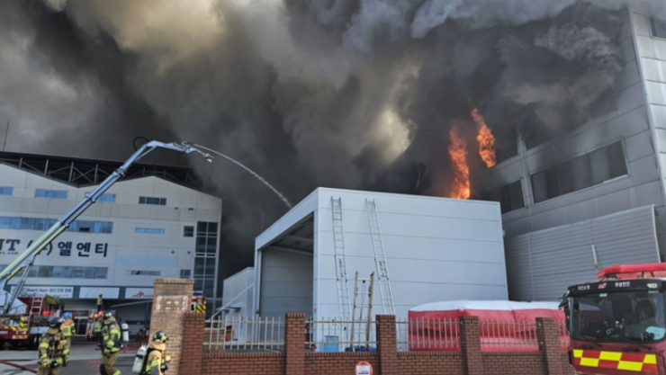 대전 자동차 부품 제조공장 화재… 현재까지 중경상 50명