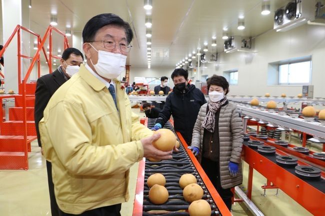 강인규 나주시장, 관내 선과장 방문 격려