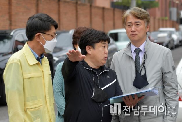 현장방문(상습침수지역-서석고 일대)