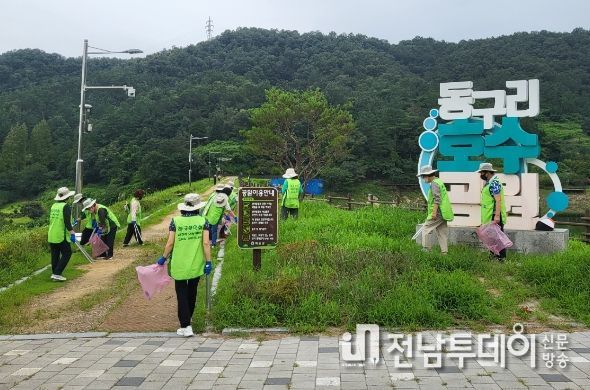 화순군, ‘탄소중립 실천! 플로깅 릴레이 봉사’ 활동