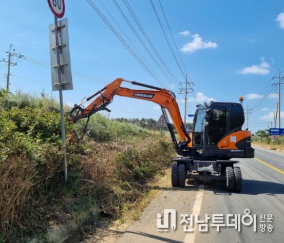무안군 해제면, 위임국도 24호선 정비로 쾌적한 경관 제공