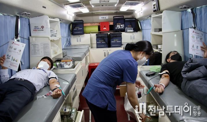 헌혈은 사랑입니다! 전남교육청, 하반기 사랑나눔 헌혈 참여