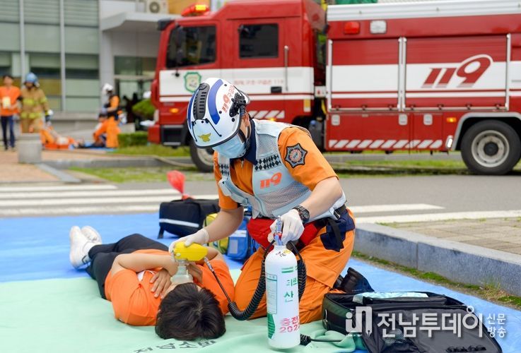 순천시, 재난대응역량 점검...2022년 재난대응 안전한국훈련 실시