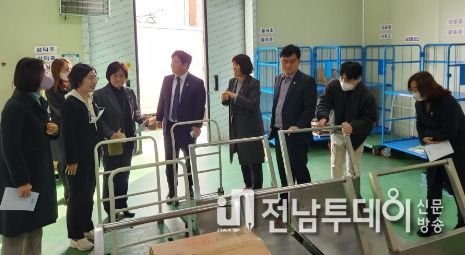 광산구의회 경제복지위원회가 24일 주요 사업 현장에 대한 점검에 나섰다.