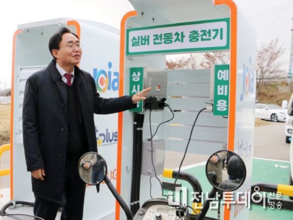 나주시, 노안면에 ‘태양광 발전 기반 전기차 충전소’ 개소