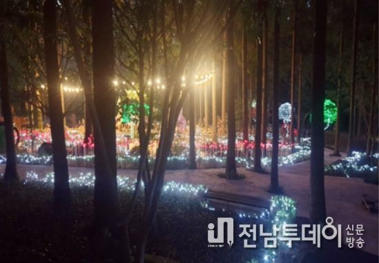 장흥군 편백숲 우드랜드, ‘빛의 정원’ 새단장 나서