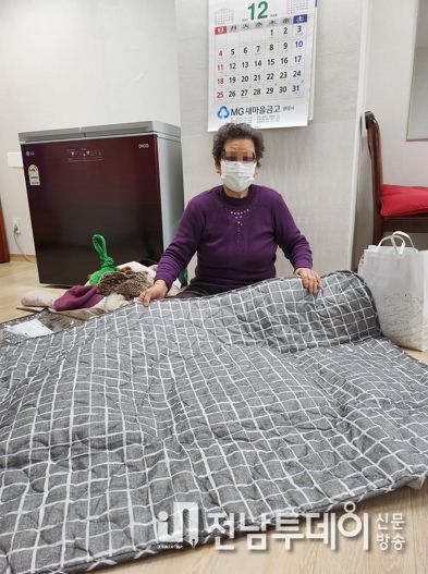 광양시, 노인맞춤돌봄 특화서비스 이용자 ‘혹한기 대비 난방용품’ 지원
