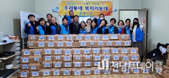 함평군 월야면 복지기동대, ‘쌀 소비 촉진’ 쌀떡 나눔 행사