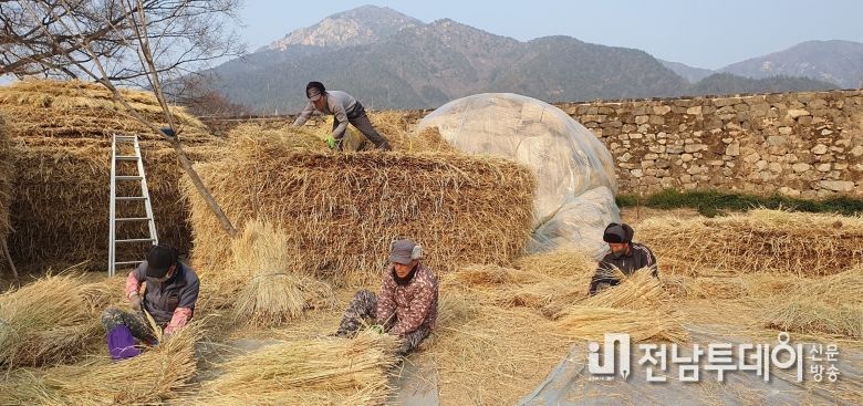 순천 낙안읍성, ‘볏짚 이엉 엮기’ 보러오세요
