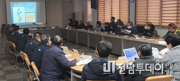 26일 학교면사무소에서 열린 도시침수 예방사업 주민설명회