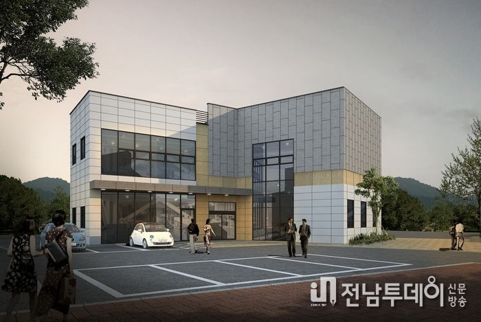 돌산읍 죽포출장소 신축건물 조감도