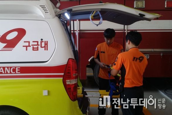 목포소방서, 2022년 구급차 1대당 3,200여건 출동