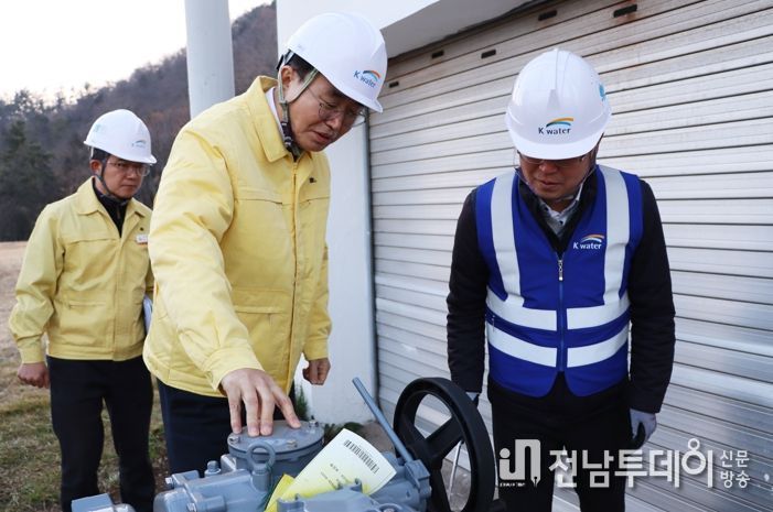 윤병태 나주시장, 송월 배수지 현장 점검