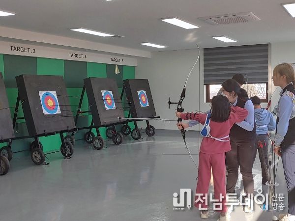 미래 꿈나무들, 광산구 양궁체험장서 힘찬 활시위