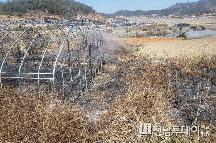 진도소방서, 잦은 들·산불에 경계태세