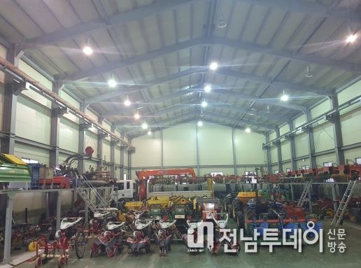 화순군 능주면에 소재한 농업기계임대사업소 모습