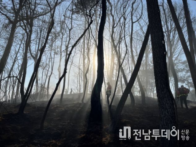장성군 진원면 산불 조기 진화… 민‧관‧군 신속 대응 빛났다