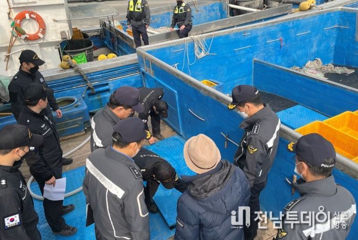 완도해경, 완도항 내 정박어선 관숙훈련 실시