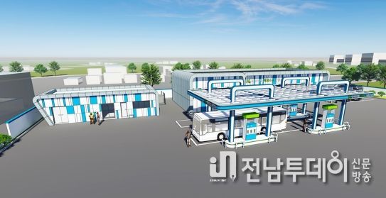 나주시 액화수소충전소 조감도