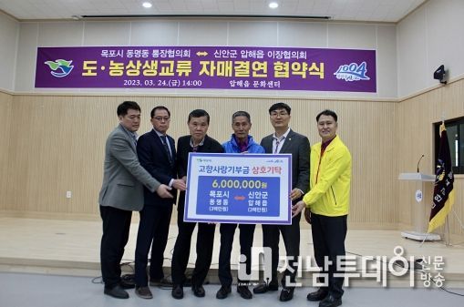 신안군 압해읍·목포시 동명동 자매결연 협약체결
