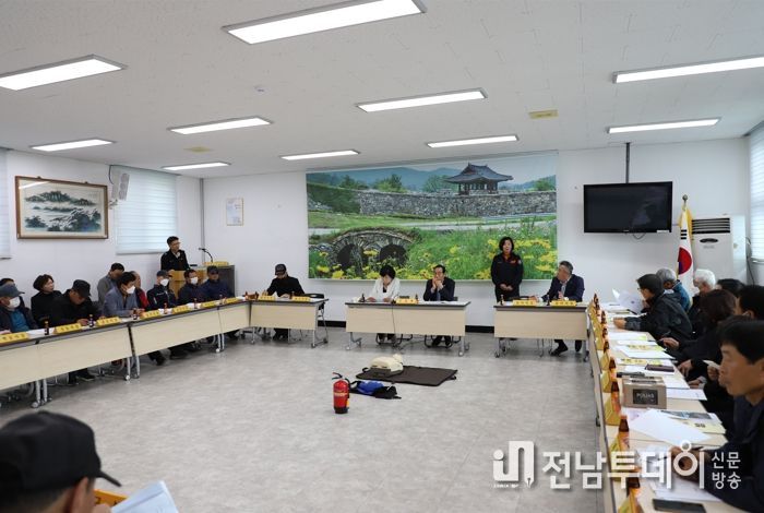 진도소방서, 관내 이장회의서 산불ㆍ임야화재 예방안전교육 실시