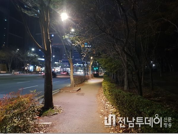 광주광역시 서구, 걷기 좋은 길 보행등 설치사업 완료