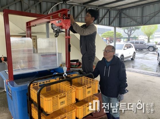 구례군, 볍씨 온탕소독기 무상 운영 지원
