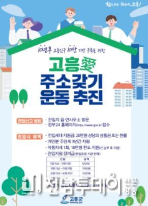 고흥군, ‘고흥愛 주소 갖기’ 범군민 운동 추진