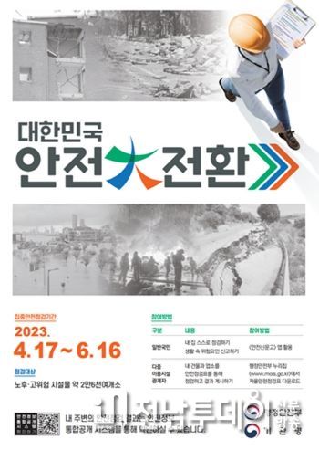여수시가 재난․재해로부터 안전한 여수 만들기를 위해 6월 16일까지 ‘안전大전환 집중안전점검’을 실시한다.