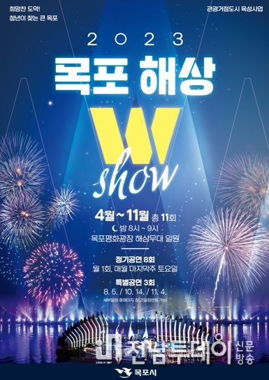 목포야간관광콘텐츠로 자리잡은 목포해상W쇼가 새로운 콘텐츠로 4월 29일 첫 선을 보인다.