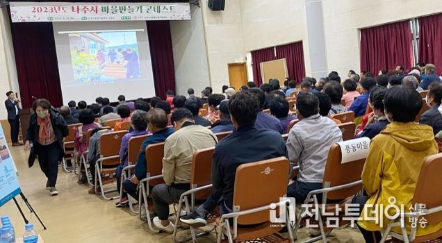 나주시, 2023년 마을만들기 자율개발사업 선정 콘테스트