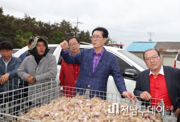 마늘 수확 기계화 현장 연시회