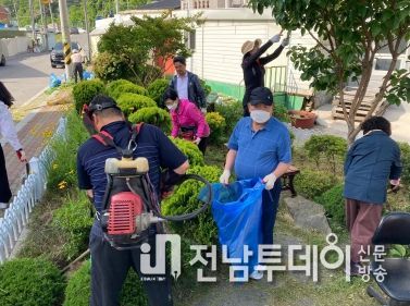 광주 동구 지원1동, 장마철 대비 환경정비 활동 ‘구슬땀’