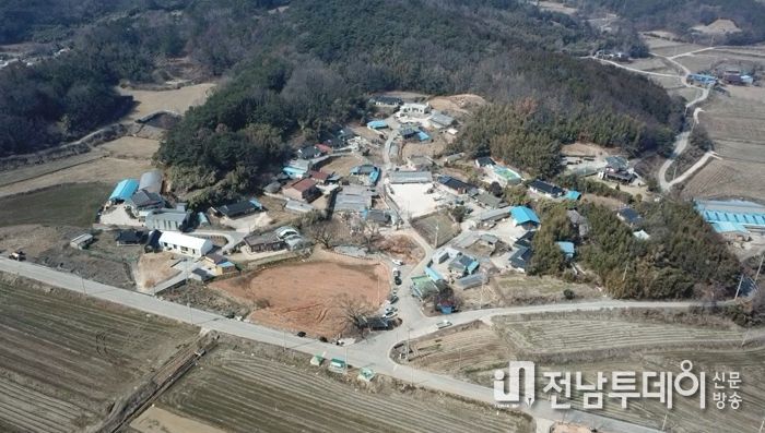 월야면 덕산마을 전경