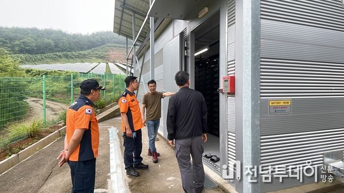 장흥소방서, 관서장 태양광 발전소 현장 점검