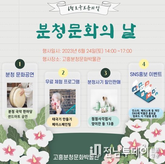 고흥분청문화박물관, 군민참여 ‘문화의 날’행사 연다
