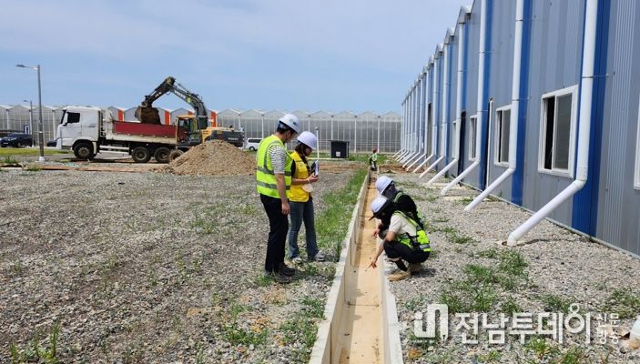 고흥 스마트팜혁신밸리, 장마 대비 시설물 안전점검 실시