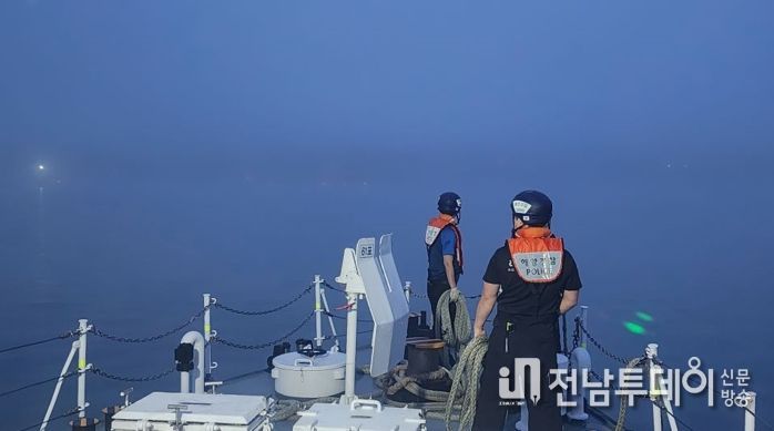 완도해경, 장마철 폭우와 짙은 안갯속 바다의 앰뷸런스 역할海