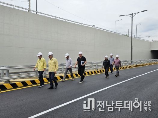 안우진 제주시 부시장, 공항 지하차도 현장 점검