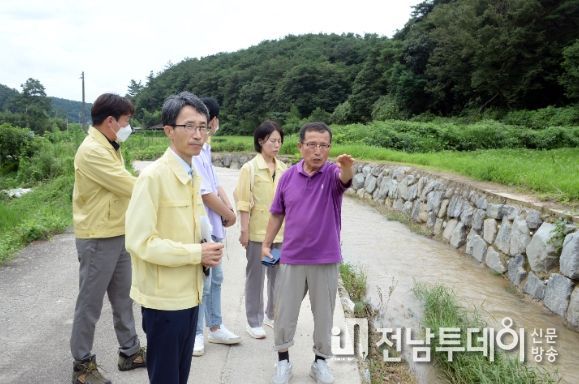 광산구 호우 피해 복구 현장