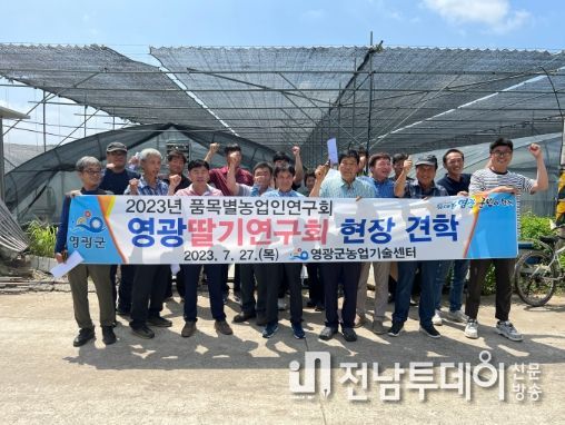 영광군 딸기연구회 선진지 현장견학 실시
