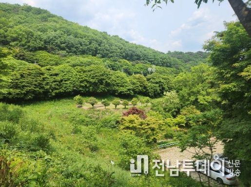 이십곡리 너릿재 소공원 및 주차장 조성사업 전경 사진