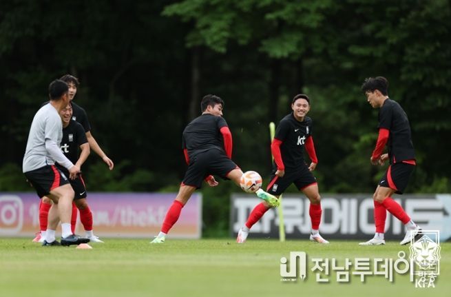 아시안게임 대표팀 7월 소집훈련 장면